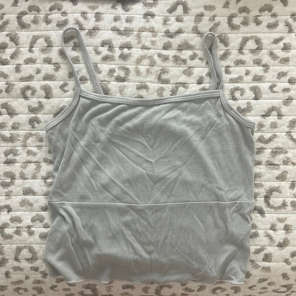 Sea foam green cropped tank